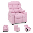 Kids Recliner Chair with Cup Holder and Footrest for Children by LJGDeals
