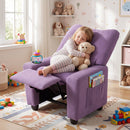 Kids Recliner Sofa with Adjustable Footrest and Cup Holder