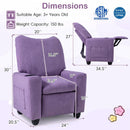 Kids Recliner Sofa with Adjustable Footrest and Cup Holder by LJGDeals