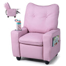 Kids Recliner Chair with Cup Holder and Adjustable Backrest