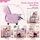 Kids Recliner Chair with Cup Holder and Adjustable Backrest