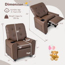 Kids Recliner Chair with Cup Holder & Adjustable Backrest