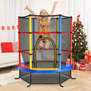 55 Inch Kids Recreational Trampoline Bouncing Jumping Mat with Enclosure Net by LJGDeals