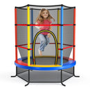 55 Inch Kids Recreational Trampoline Bouncing Jumping Mat with Enclosure Net by LJGDeals
