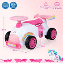 Kids Ride On Car Sliding Toy with Music and Under-Seat Storage by LJGDeals