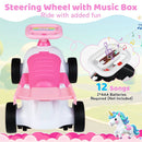 Kids Ride On Car Sliding Toy with Music and Under-Seat Storage by LJGDeals