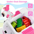 Kids Ride On Car Sliding Toy with Music and Under-Seat Storage by LJGDeals