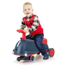 6V Kids Ride On Drifting Wiggle Car 2 in 1 with Music and Pedal and Dolphin-like Design-Blue by LJGDeals
