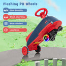 6V Kids Ride On Drifting Wiggle Car 2 in 1 with Music and Pedal and Dolphin-like Design-Blue