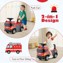 Kids Ride On Push Car Licensed SCANIA Truck Toy with Steering Wheel and Music