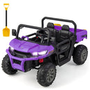 12V 2-Seater Kids Ride On Dump Truck with Dump Bed and Shovel by LJGDeals
