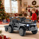 Kids Ride On UTV Car with Detachable Trailer 12V Battery Powered Ride On Truck by LJGDeals