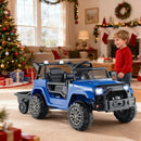 Kids Ride On UTV Car with Detachable Trailer 12V Battery Powered Ride On Truck by LJGDeals