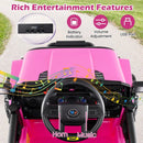 Kids Ride On UTV Car with Detachable Trailer 12V Battery Powered Ride On Truck by LJGDeals