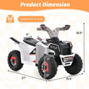Kids Ride on ATV 4 Wheeler Quad Toy Car with Direction Control by LJGDeals