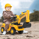 Kids Ride on Excavator with Adjustable Shovel-Yellow by LJGDeals