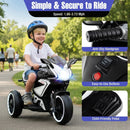 Kids Ride on Motorcycle 6V Battery Powered Mini Electric Motorbike with LED Lights by LJGDeals