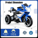 Kids Ride on Motorcycle 6V Battery Powered Mini Electric Motorbike with LED Lights by LJGDeals