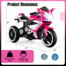 Kids Ride on Motorcycle 6V Battery Powered Mini Electric Motorbike with LED Lights