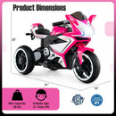 Kids Ride on Motorcycle 6V Battery Powered Mini Electric Motorbike with LED Lights by LJGDeals