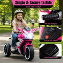 Kids Ride on Motorcycle 6V Battery Powered Mini Electric Motorbike with LED Lights by LJGDeals
