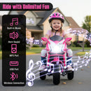 Kids Ride on Motorcycle 6V Battery Powered Mini Electric Motorbike with LED Lights by LJGDeals