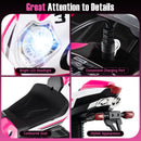 Kids Ride on Motorcycle 6V Battery Powered Mini Electric Motorbike with LED Lights