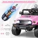 12V 7Ah Licensed Toyota FJ Cruiser Electric Car with Remote Control-Pink by LJGDeals