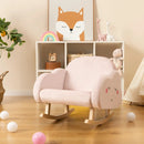 Upholstered Toddler Rocker with Solid Wood Legs and Non-slip Foot Pads-Pink by LJGDeals
