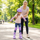 Kids Roller Skates 4 Sizes Adjustable with Light-up Wheels for Toddler Aged 5-7 (S) by LJGDeals