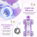 Kids Roller Skates 4 Sizes Adjustable with Light-up Wheels for Toddler Aged 5-7 (S) by LJGDeals