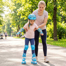 Kids Roller Skates 4 Sizes Adjustable with Light-up Wheels for Toddler Aged 5-7 (S) by LJGDeals