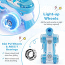 Kids Roller Skates 4 Sizes Adjustable with Light-up Wheels for Toddler Aged 5-7 (S) by LJGDeals