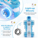 Kids Roller Skates 4 Sizes Adjustable with Light-up Wheels for Toddler Aged 5-7 (S)