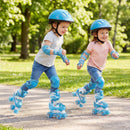 Kids Roller Skates 4 Sizes Adjustable with Light-up Wheels for Toddler Aged 3-4 (XS) by LJGDeals