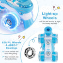 Kids Roller Skates 4 Sizes Adjustable with Light-up Wheels for Toddler Aged 3-4 (XS)