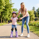 Kids Roller Skates 4 Sizes Adjustable with Light-up Wheels for Toddler Aged 3-4 (XS) by LJGDeals