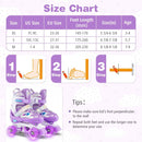 Kids Roller Skates for Girls Boys with Light-up Wheels and Safety Protection by LJGDeals