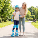 Kids Roller Skates for Girls Boys with Light-up Wheels and Safety Protection by LJGDeals