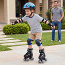 Kids Roller Skates for Girls Boys 4 Sizes Adjustable Quad Skates with Light-up Wheels by LJGDeals
