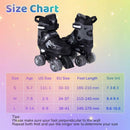 Kids Roller Skates for Girls Boys 4 Sizes Adjustable Quad Skates with Light-up Wheels by LJGDeals