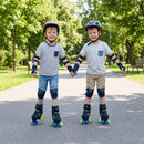 Kids Roller Skates for Girls Boys 4 Sizes Adjustable Quad Skates with Light-up Wheels by LJGDeals