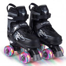 Kids Roller Skates for Girls Boys 4 Sizes Adjustable Quad Skates with Light-up Wheels for Outdoor by LJGDeals