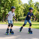 Kids Roller Skates for Girls Boys 4 Sizes Adjustable Quad Skates with Light-up Wheels for Outdoor by LJGDeals