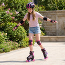 Kids Roller Skates for Girls Boys Teens 4 Sizes Adjustable Quad Skates with Light-up Wheels