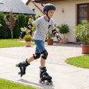 Kids Roller Skates for Girls Boys Teens 4 Sizes Adjustable Quad Skates with Light-up Wheels by LJGDeals