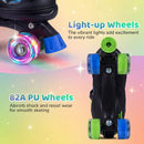Kids Roller Skates for Girls Boys Teens 4 Sizes Adjustable Quad Skates with Light-up Wheels by LJGDeals