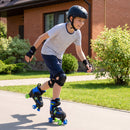 Kids Roller Skates for Girls Boys Teens 4 Sizes Adjustable Quad Skates with Light-up Wheels