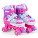 Kids Roller Skates for Toddlers Ages 7-9 with 4 Light up Wheels