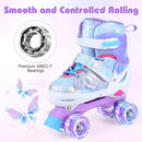 Kids Roller Skates for Toddlers Ages 7-9 with 4 Light up Wheels